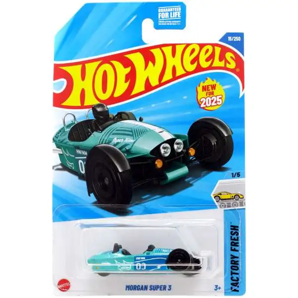 Hot Wheels Factory Fresh Morgan Super 3 Diecast Car [Blue]
