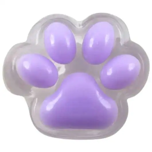 Taba OMG Stickies Animals Paw Print 3.5-Inch Cling Toy [Purple]