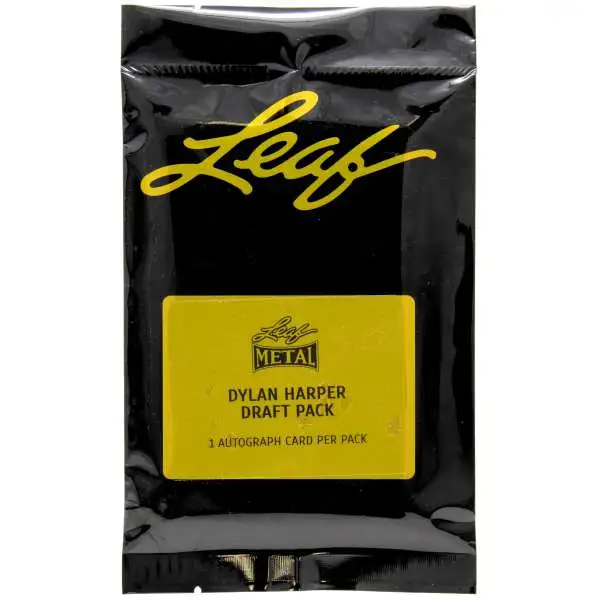 NBA Leaf Metal Dylan Harper Trading Card DRAFT Pack [1 Autograph Card]