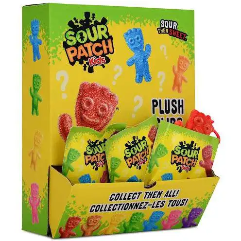 Sour Patch Kids Plush Clips Mystery Box [24 Packs]