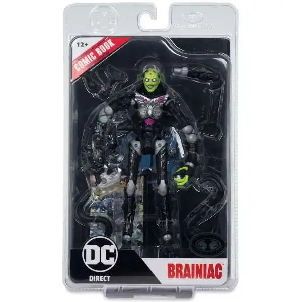 McFarlane Toys DC Page Punchers Brainiac Action Figure & Comic Book [Ghosts of Krypton, Platinum Edition]