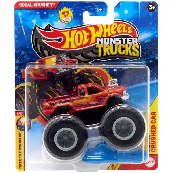 Hot Wheels Monster Trucks Freestyle Wreckers Socal Crusher Diecast Car