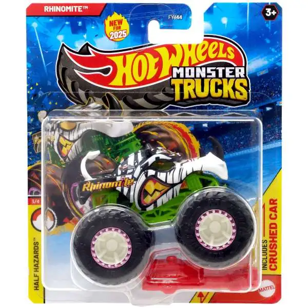Hot Wheels Monster Trucks Half Hazards Rhinomite Diecast Car