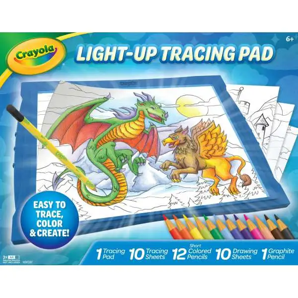Crayola Light-Up Tracing Pad Art Kit [Blue]