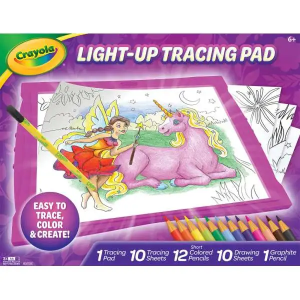 Crayola Light-Up Tracing Pad Art Kit [Pink]