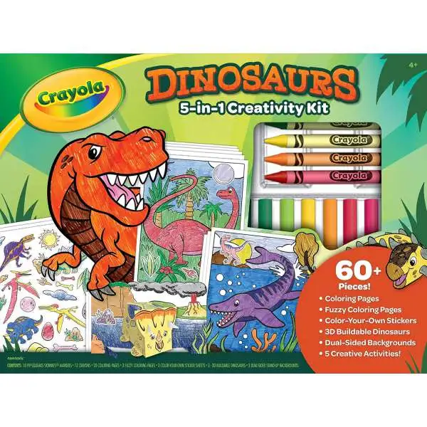 Crayola Dinosaurs 5-in-1 Creativity Kit [115 pieces!]