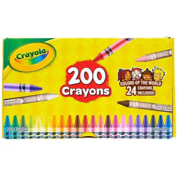 Crayola Colors of the World 200 Crayons Exclusive Art Kit