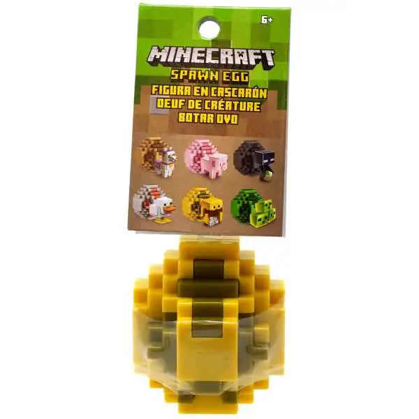 Minecraft Spawn Egg Yellow Gray Egg Mini Figure