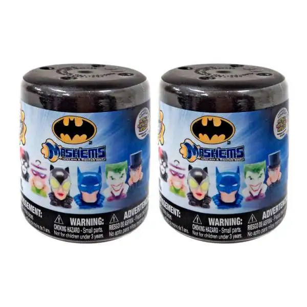 DC Batman MashEms Series 2 LOT of 2 Mystery Packs [Metallic]