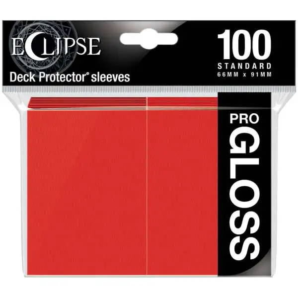 Ultra Pro Card Supplies Eclipse Pro-Gloss Apple Red Standard Card Sleeves [100 Count]