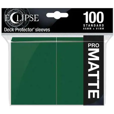 Ultra Pro Card Supplies Eclipse Pro-Matte Forest Green Standard Card Sleeves [100 Count, Version 2]