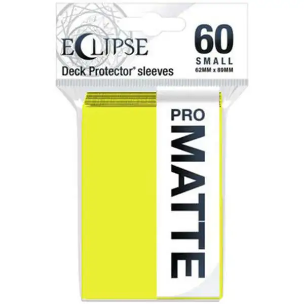 Ultra Pro Card Supplies Eclipse Pro-Matte Lemon Yellow Small Card Sleeves [60 Count]