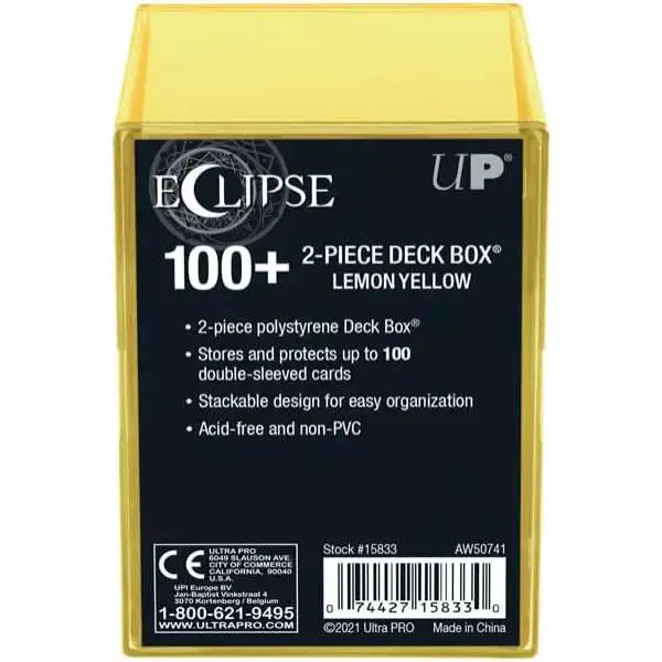 Ultra Pro Eclipse Card Supplies Lemon Yellow Card Supplies