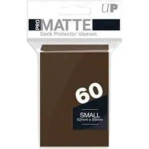 Ultra Pro Card Supplies Non-Glare Pro-Matte Brown Small Card Sleeves [60 Count]