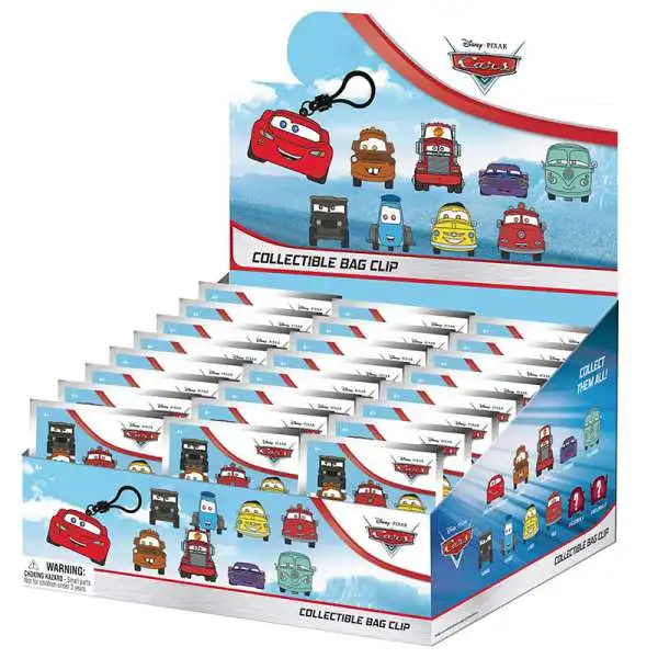 Disney 3D Figural Keyring Pixar's Cars Series 1 Mystery Box [24 Packs]