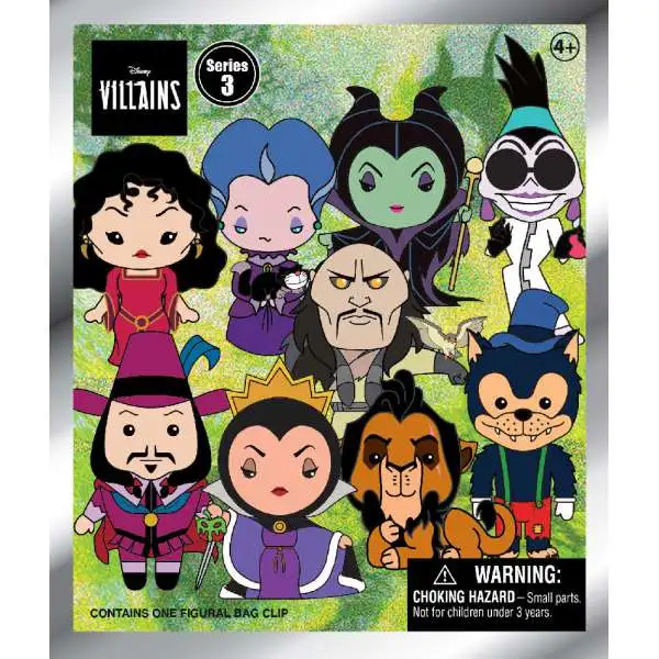 3D Figural Keyring Disney Villains Series 3 Mystery Pack [1 RANDOM Figure]