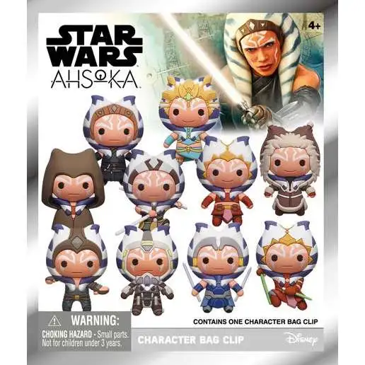 Star Wars 3D Figural Foam Bag Clip Ahsoka Mystery Pack [1 RANDOM Figure]