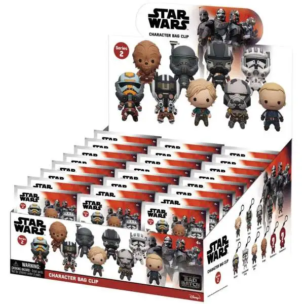 Star Wars 3D Figural Foam Bag Clip Series 2 The Bad Batch Mystery Box