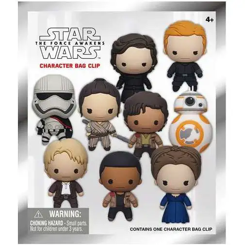 Star Wars 3D Figural Foam Bag Clip The Force Awakens Mystery Pack [1 RANDOM Figure]