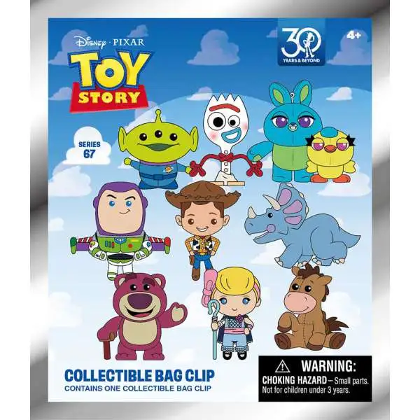 Disney 3D Figural Foam Bag Clip Toy Story 30th Anniversary Mystery Pack [1 RANDOM Figure]