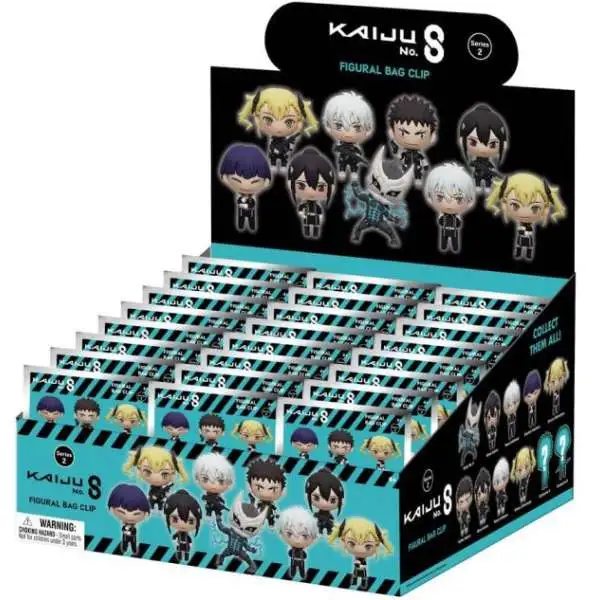 3D Figural Bag Clip Kaiju No. 8 Series 2 Mystery Box [24 Packs]