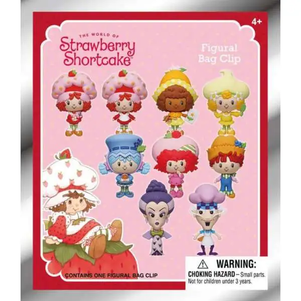 3D Figural Foam Bag Clip Strawberry Shortcake Series 1 Mystery Pack [1 RANDOM Figure]