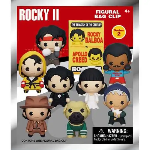 3D Figural Bag Clip Rocky II Mystery Pack [1 RANDOM Figure]