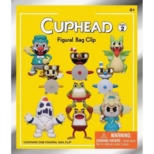 3D Figural Foam Bag Clip Cuphead Series 2 Mystery Pack [1 RANDOM Figure]