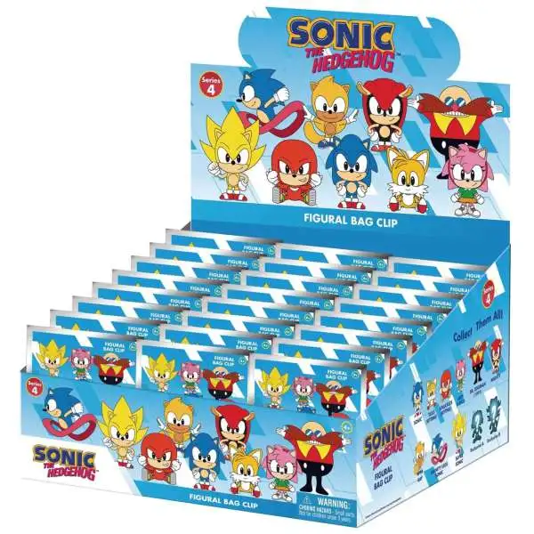 3D Figural Keyring Sonic the Hedgehog Series 4 Mystery Box [24 Packs]