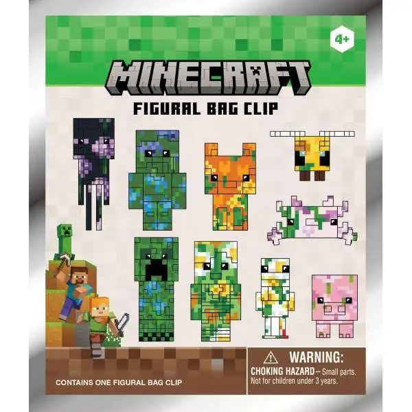 3D Figural Bag Clip Minecraft Series 3 Mystery Pack [1 RANDOM Figure]