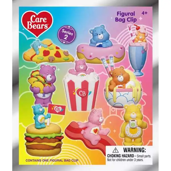 3D Figural Foam Bag Clip Care Bears Series 2 Mystery Pack [1 RANDOM Figure]