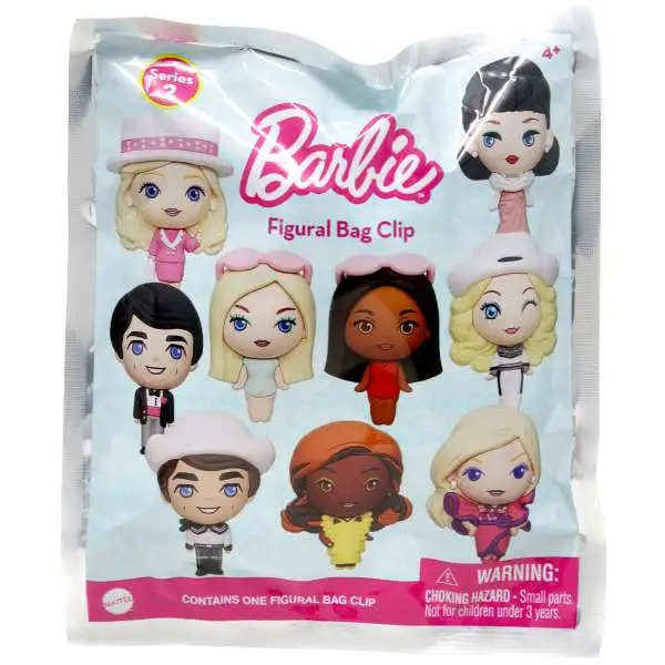 3D Figural Foam Bag Clip Barbie Series 2 Mystery Pack [1 RANDOM Figure]