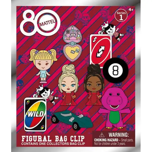 3D Figural Bag Clip Mattel 80th Anniversary Series 1 Mystery Pack [1 RANDOM Figure]