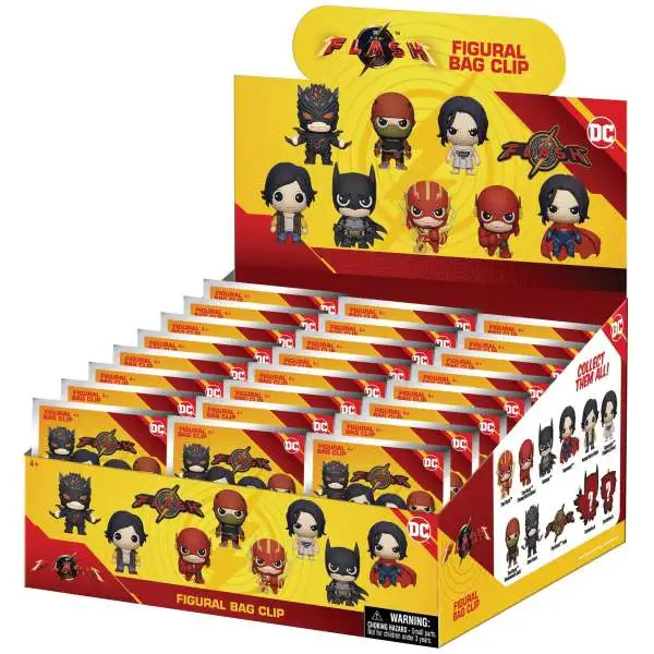 DC 3D Figural Foam Bag Clip The Flash Mystery Box [24 Packs]