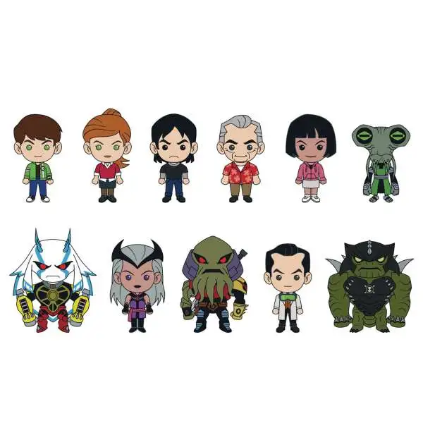 3D Figural Bag Clip Ben 10 Series 1 Mystery Box [24 Packs]