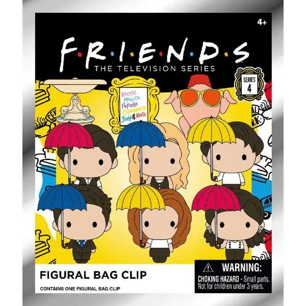 Warner Bros. 3D Figural Foam Bag Clip Friends Series 4 Mystery Pack [1 RANDOM Figure]