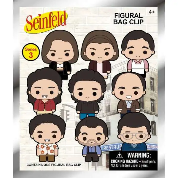 3D Figural Foam Bag Clip Seinfeld Series 3 Mystery Pack