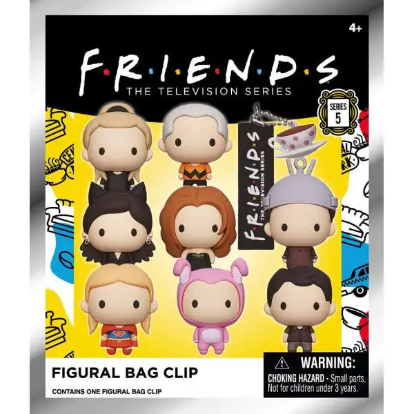 Warner Bros. 3D Figural Foam Bag Clip Friends Series 5 Mystery Pack [1 RANDOM Figure]