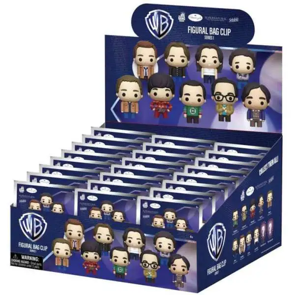 Warner Bros. 3D Figural Foam Bag Clip WB TV Series 1 Mystery Box [24 Packs]