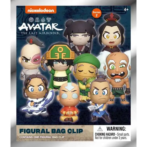 3D Figural Foam Bag Clip Series 2 Avatar the Last Airbender Mystery Pack [1 RANDOM Figure]