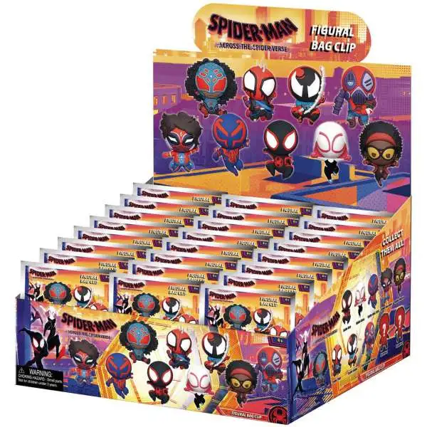 Marvel 3D Figural Keyring Across the Spider-Verse Mystery Box [24 Packs]