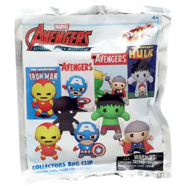 Marvel 3D Figural Foam Bag Clip Series 11 Avengers Beyond Earth's Mightiest Mystery Pack [1 RANDOM Figure]
