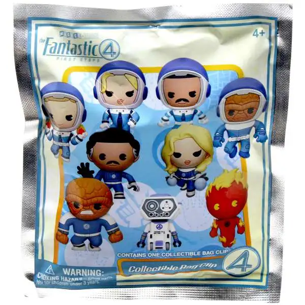 Marvel 3D Figural Foam Bag Clip Fantastic Four Movie Series 1 Mystery Pack [1 RANDOM Figure]