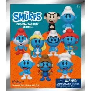 3D Figural Bag Clip Smurfs Series 1 Mystery Box [24 Packs]