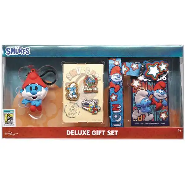 The Smurfs Exclusive Deluxe Gift Set [Enamel Pins, Bag Clip & Lanyard]