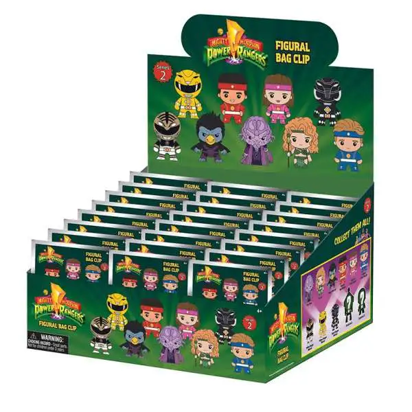 3D Figural Keyring Series 2 Power Rangers Mystery Box [24 Packs]