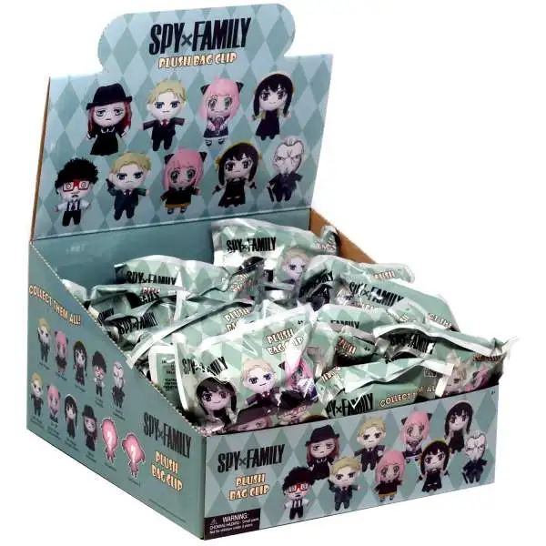 3D Figural Bag Clip Spy X Family Plush Series 1 Mystery Box [24 Packs]