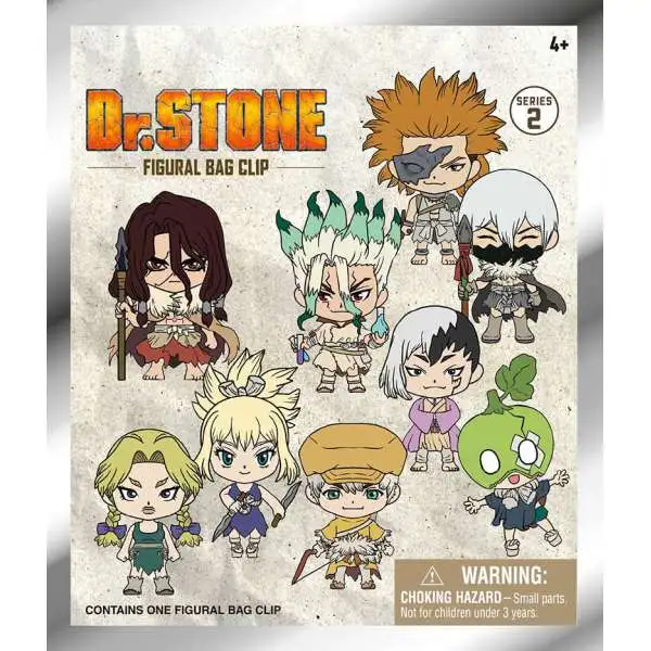 3D Figural Bag Clip Dr. Stone Mystery Pack [1 RANDOM Figure]