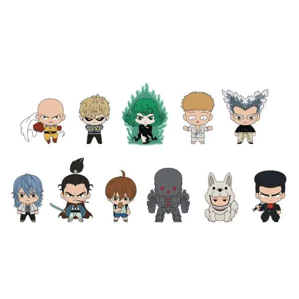 3D Figural Foam Bag Clip One Punch Man Series 2 Mystery Box [24 Packs]