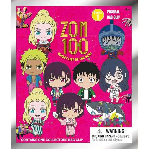 Zom 100 3D Figural Foam Bag Clip Zom 100 Series 1 Bucket List of